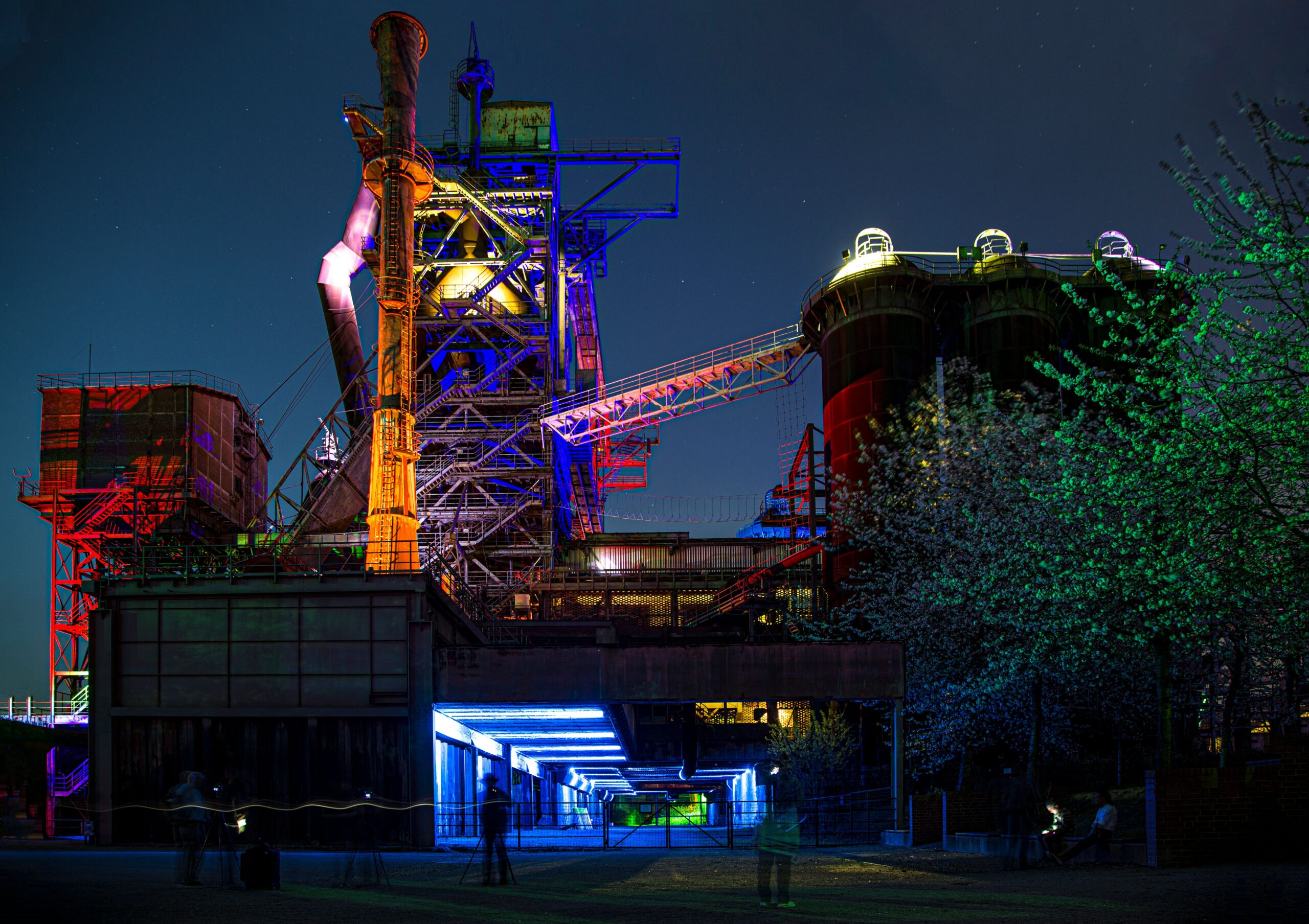 Landschaftspark Duisburg Nachts